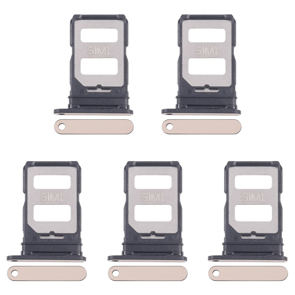 For Infinix Zero 30 4G X6731 5pcs SIM Card Tray + SIM Card Tray (Gold)