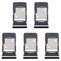 For Infinix Note 30 X6833B 5pcs SIM Card Tray + SIM Card Tray + Micro SD Card Tray (Black)