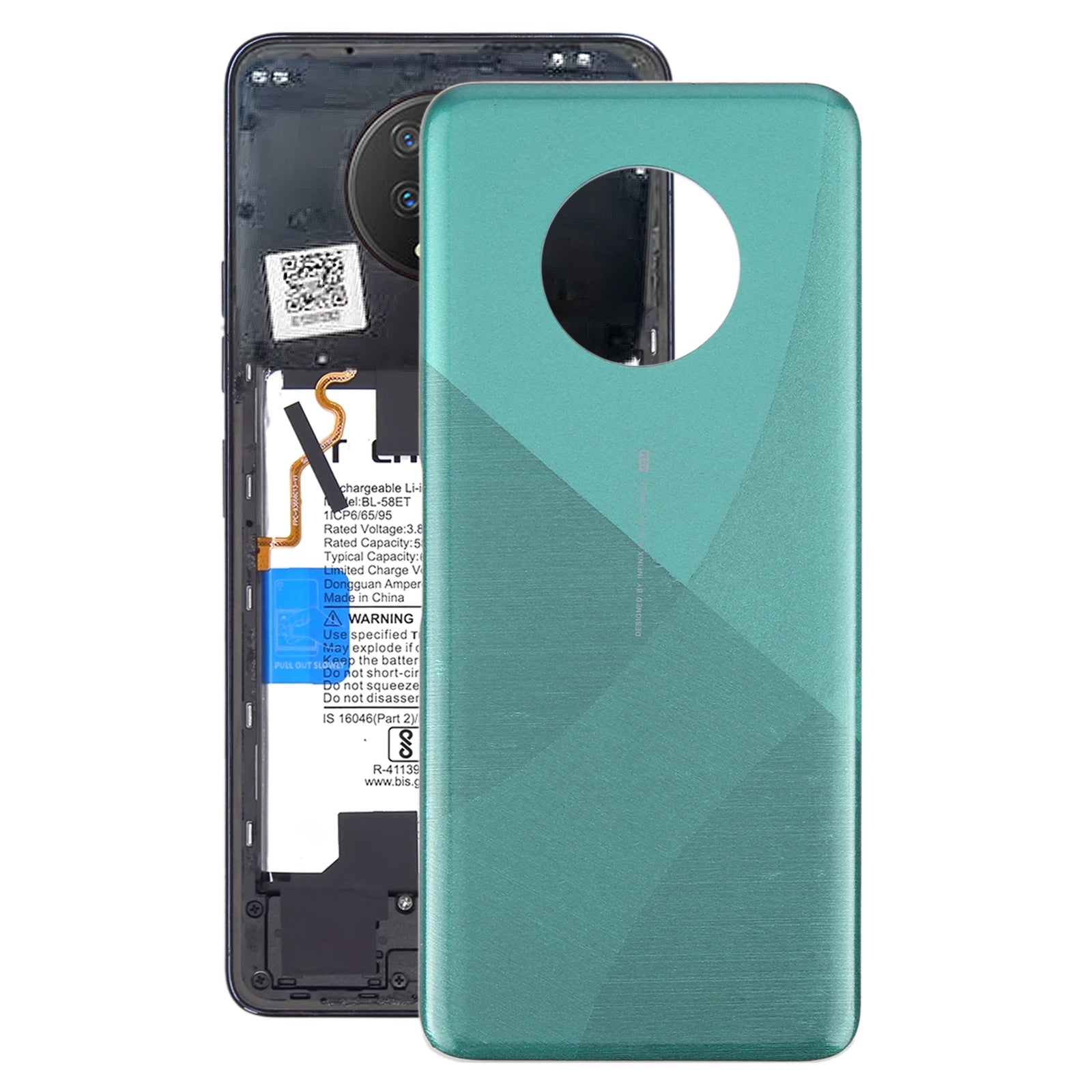 For Infinix Note 7 X690 Original Battery Back Cover(Green)