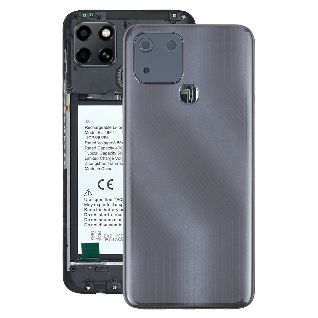 For Infinix Smart 6 X6511 Original Battery Back Cover(Black)