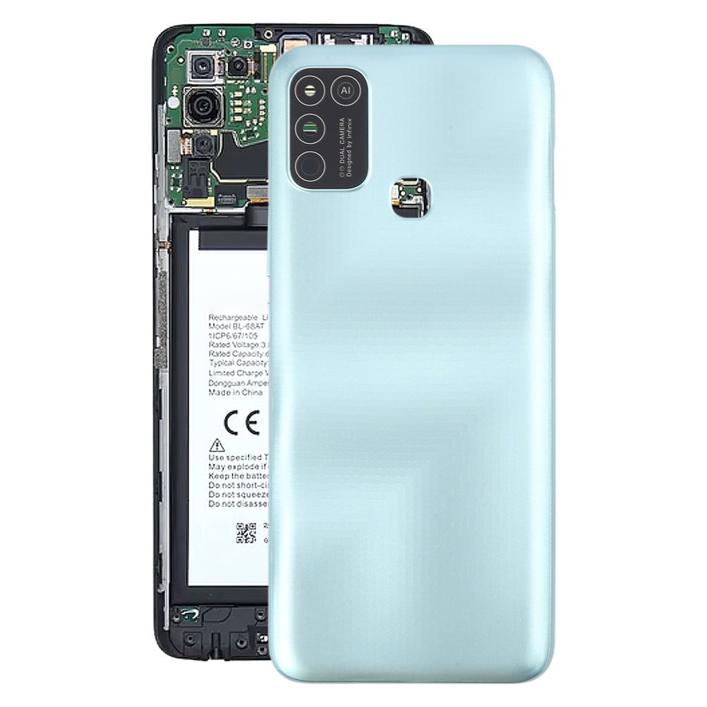 For Infinix Hot 10 Play Original Battery Back Cover(Green)