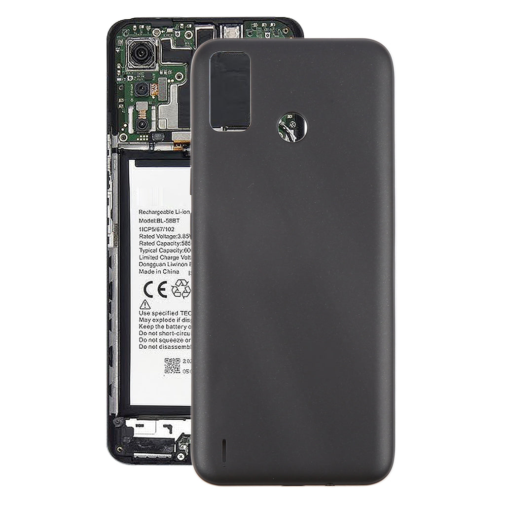 For Tecno Spark 6 Go Original Battery Back Cover(Black)