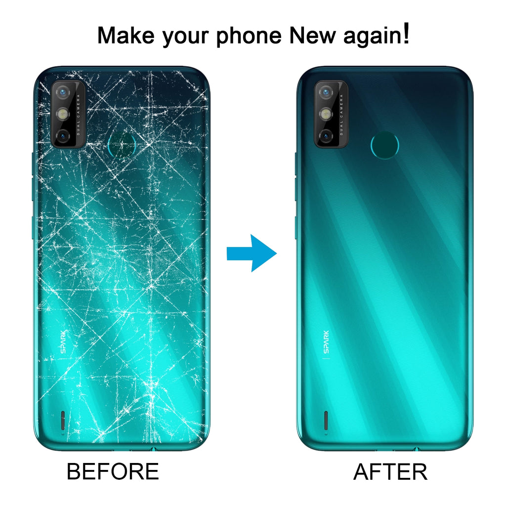For Tecno Spark 6 Go Original Battery Back Cover(White)
