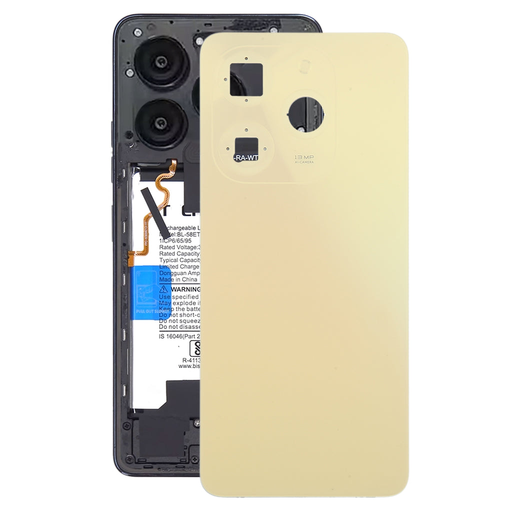 For Tecno Spark Go 2024 Original Battery Back Cover(Gold)