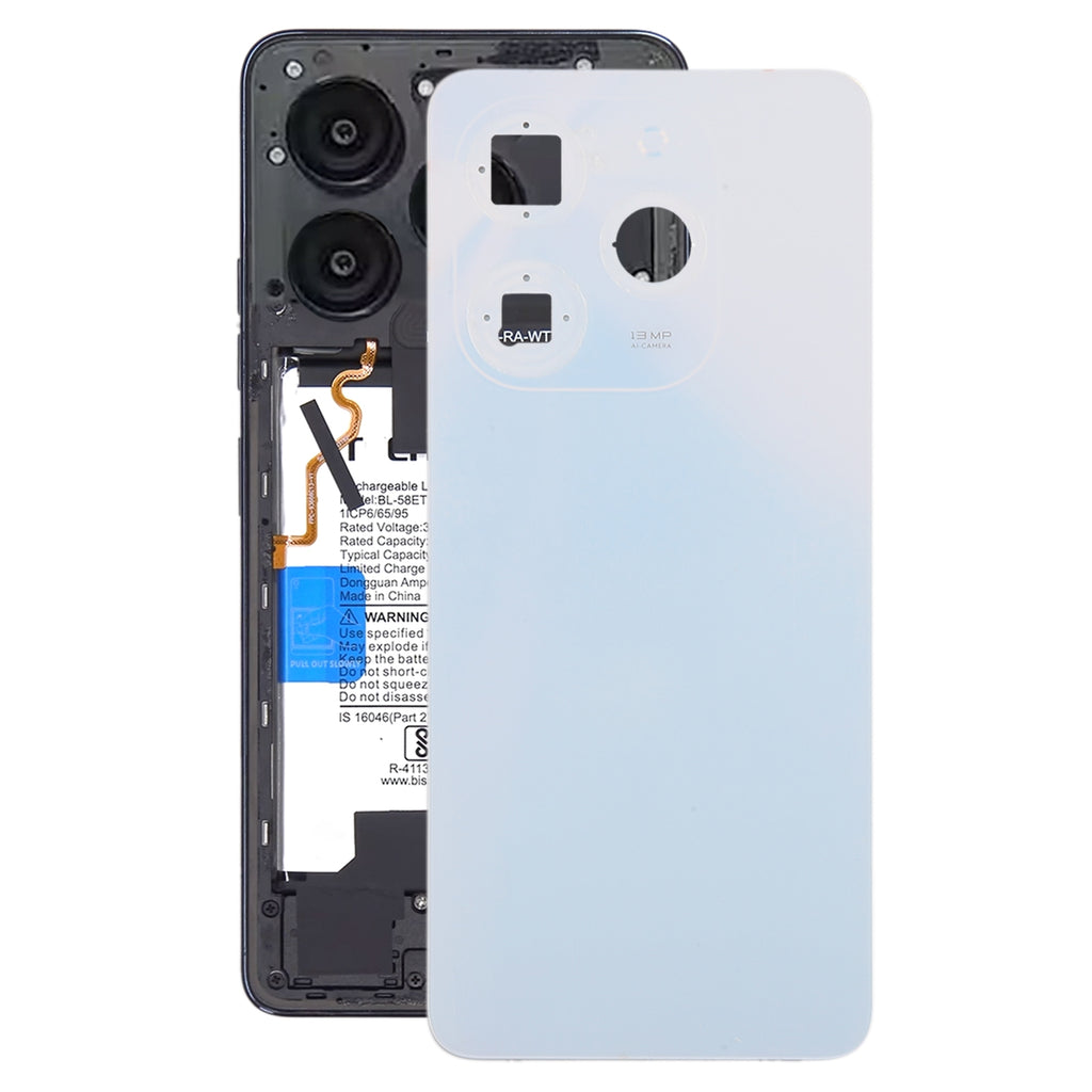 For Tecno Spark Go 2024 Original Battery Back Cover(White)