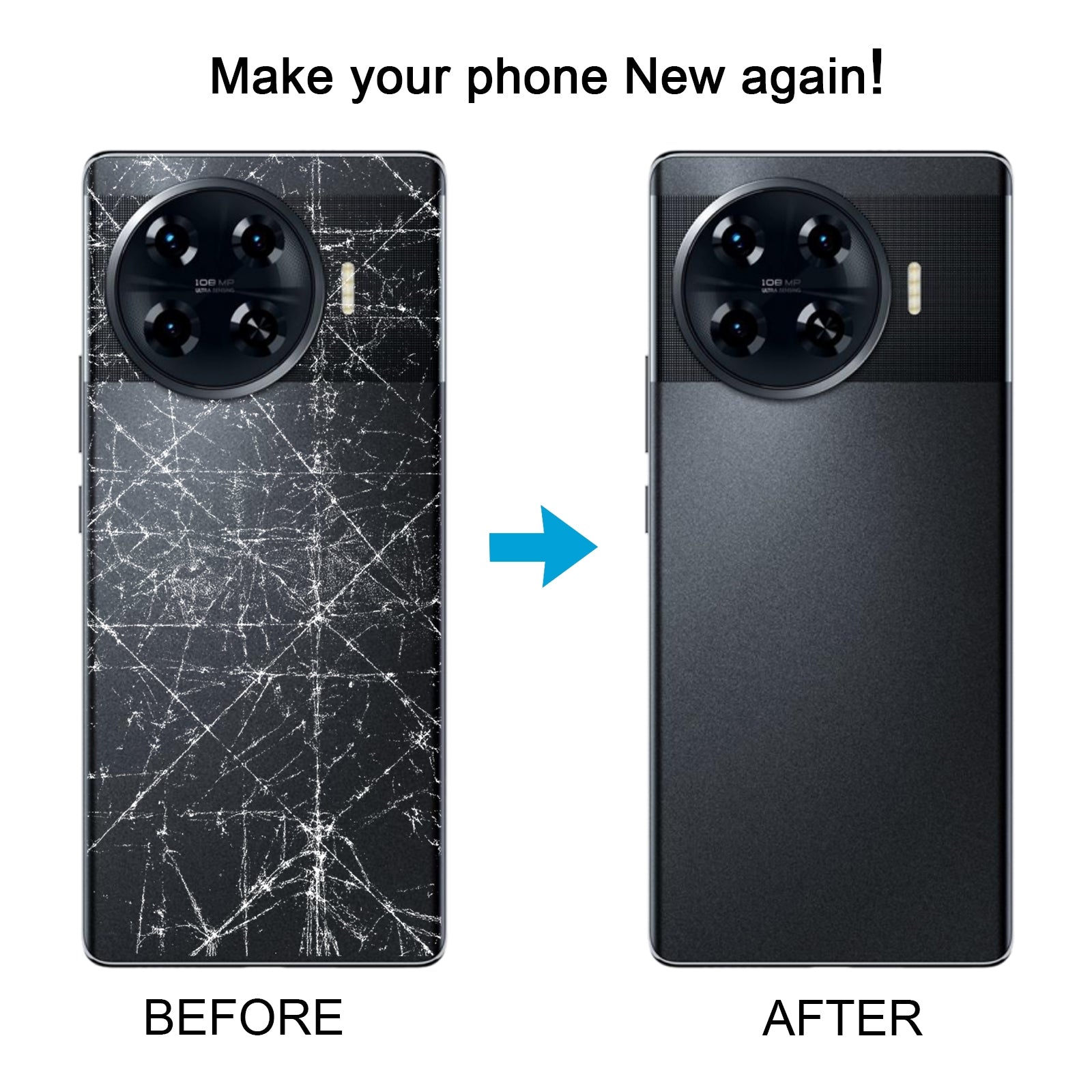 For Tecno Spark 20 Pro+ Original Battery Back Cover(White)