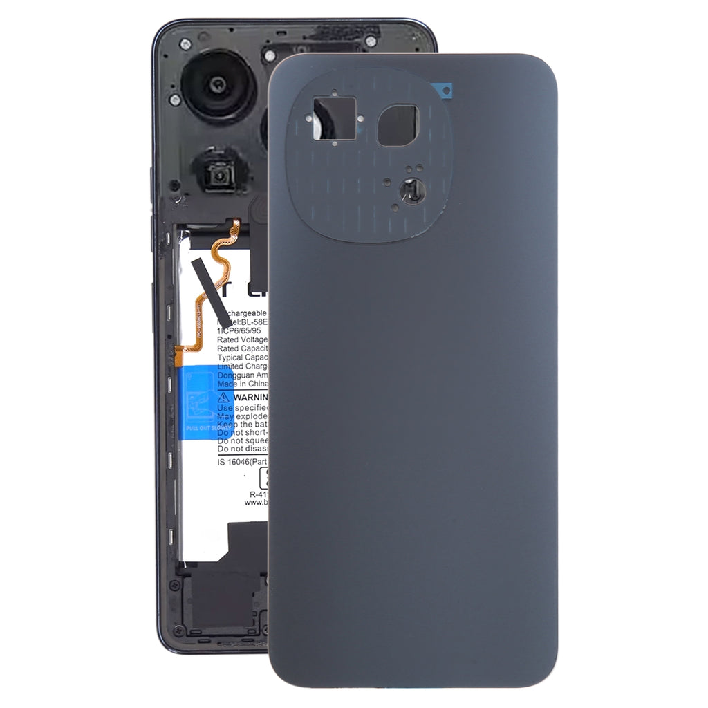 For Tecno Spark Go 1 Original Battery Back Cover(Black)