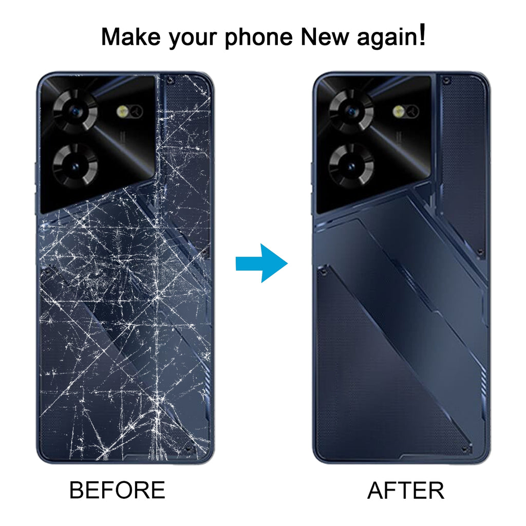 For Tecno Pova 5 4G Original Battery Back Cover(Black)