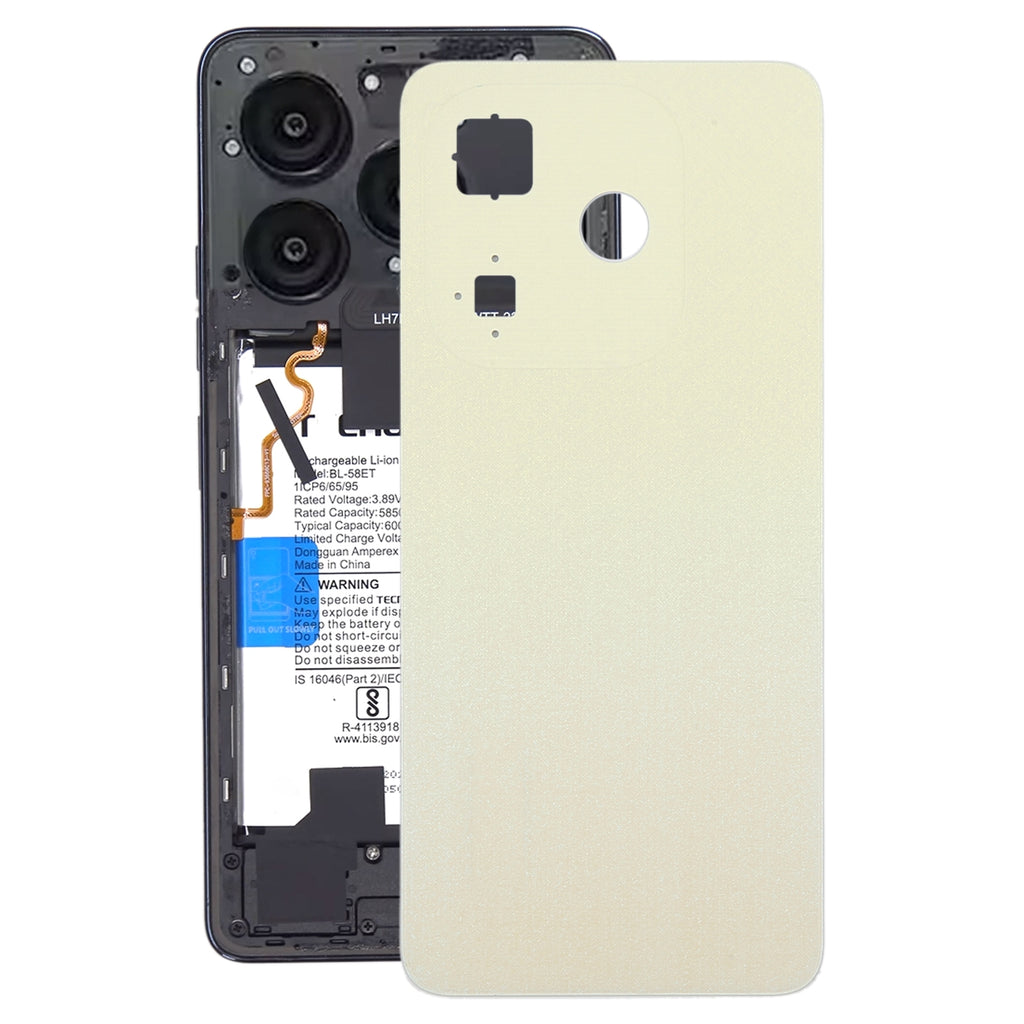 For itel P55 A666L Original Battery Back Cover(Gold)