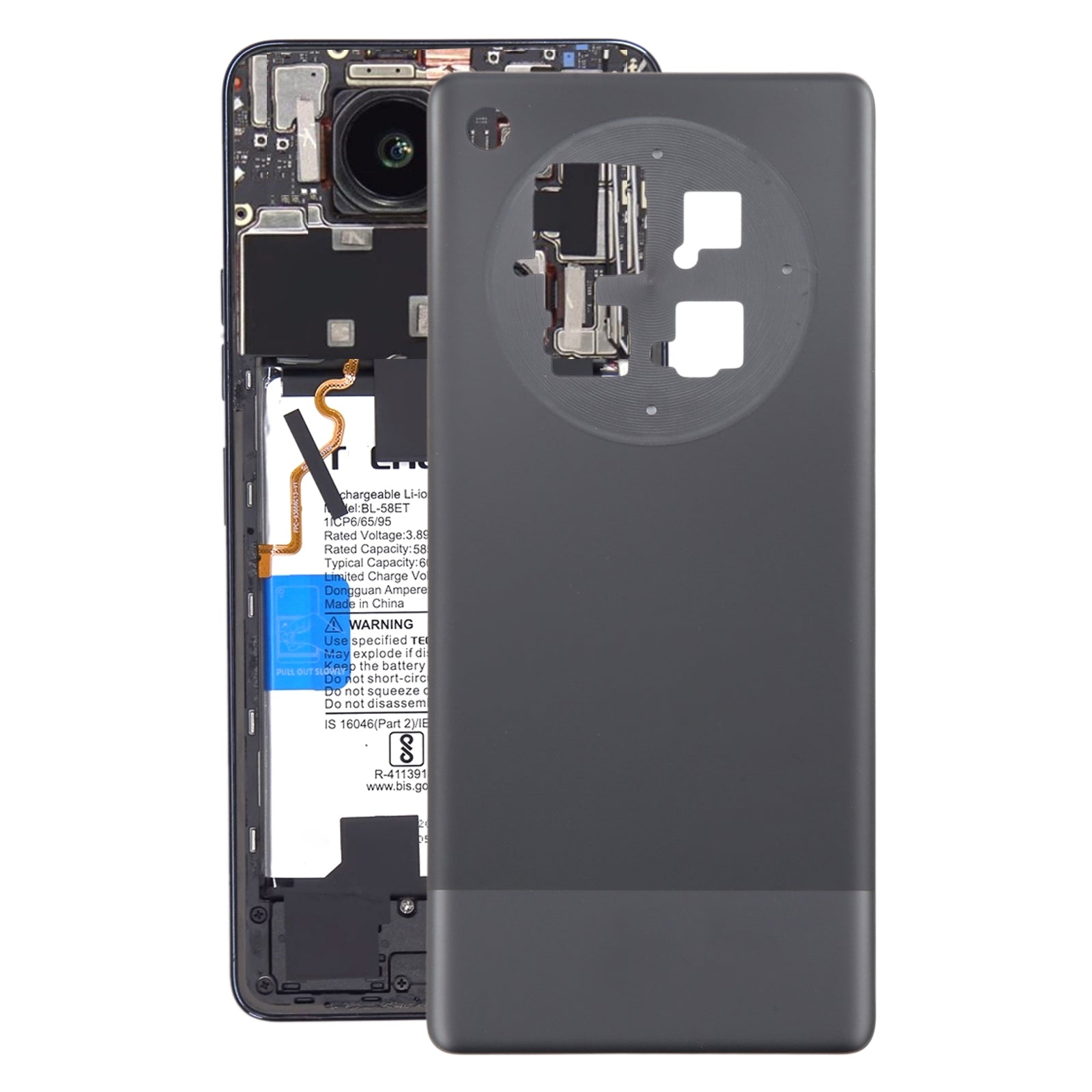 For Infinix Zero 40 4G X6860 Original Battery Back Cover(Black)