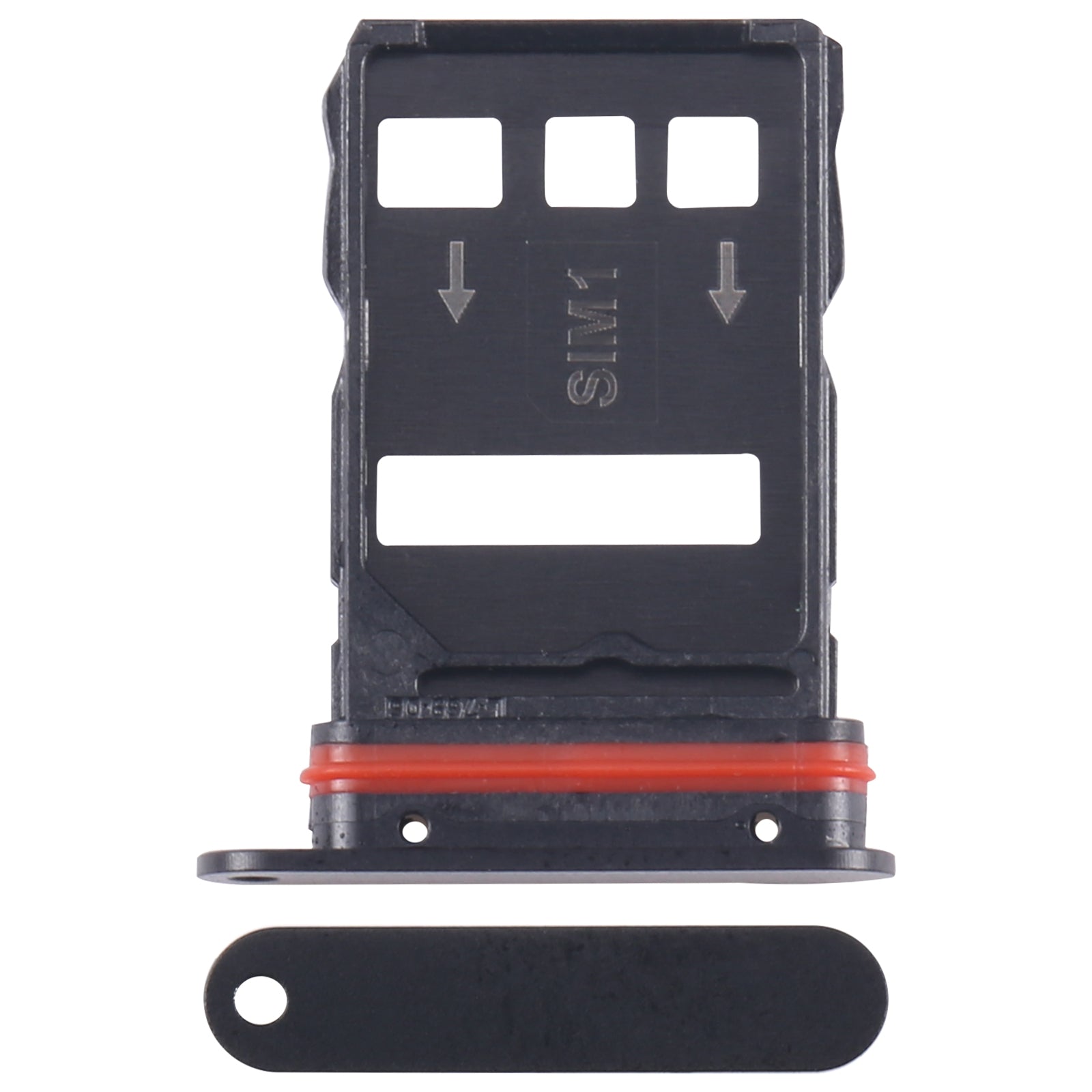 For ZTE nubia RedMagic 9 Pro NX769J SIM Card Tray + SIM Card Tray (Black)