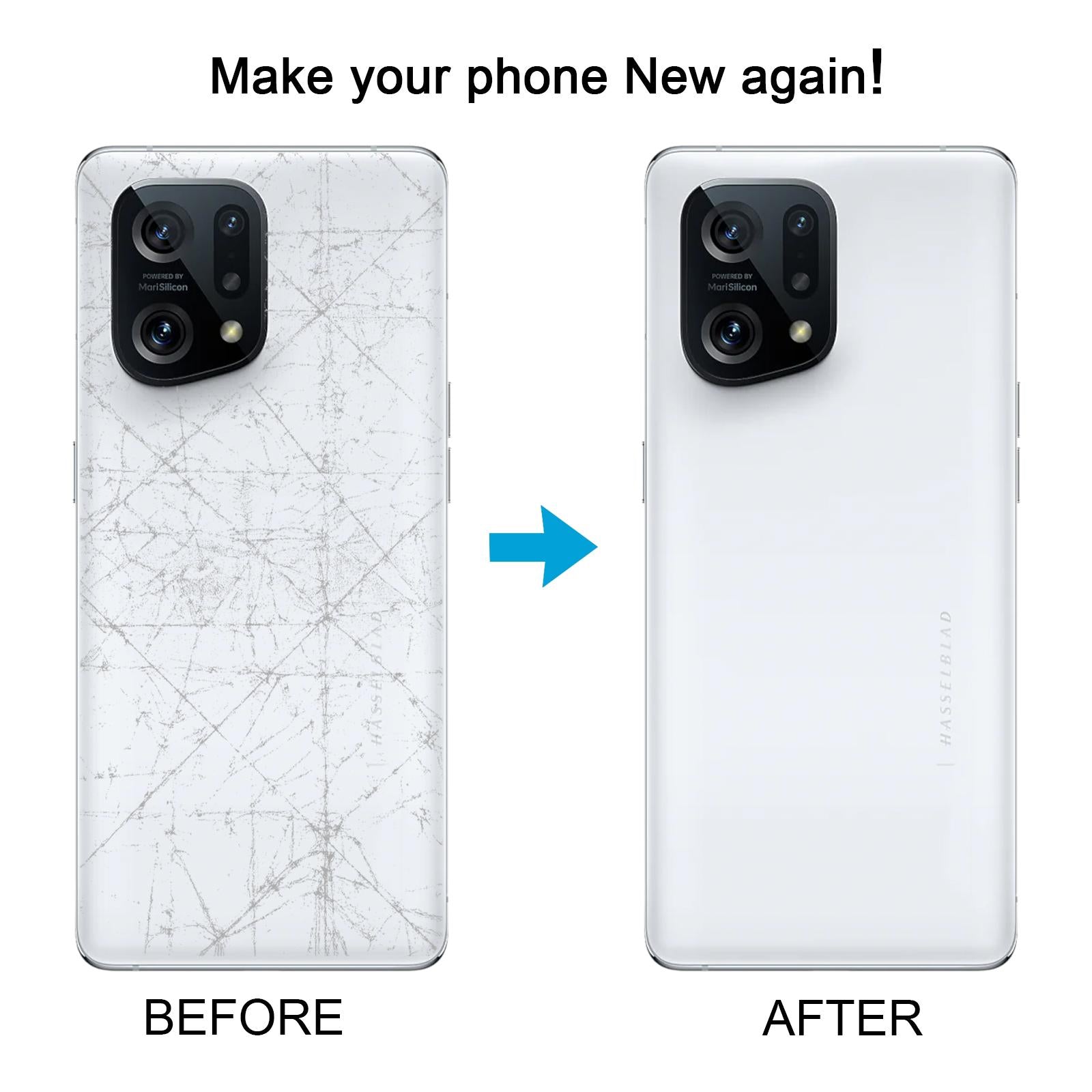 For OPPO Find X5 OEM Battery Back Cover(White)