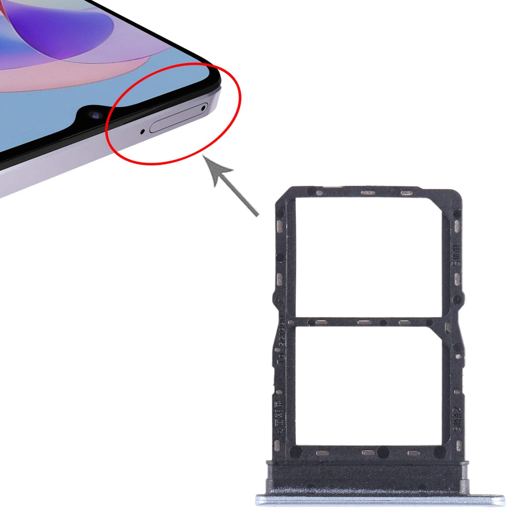 For Honor Play 40 Plus SIM + SIM Card Tray (Silver)