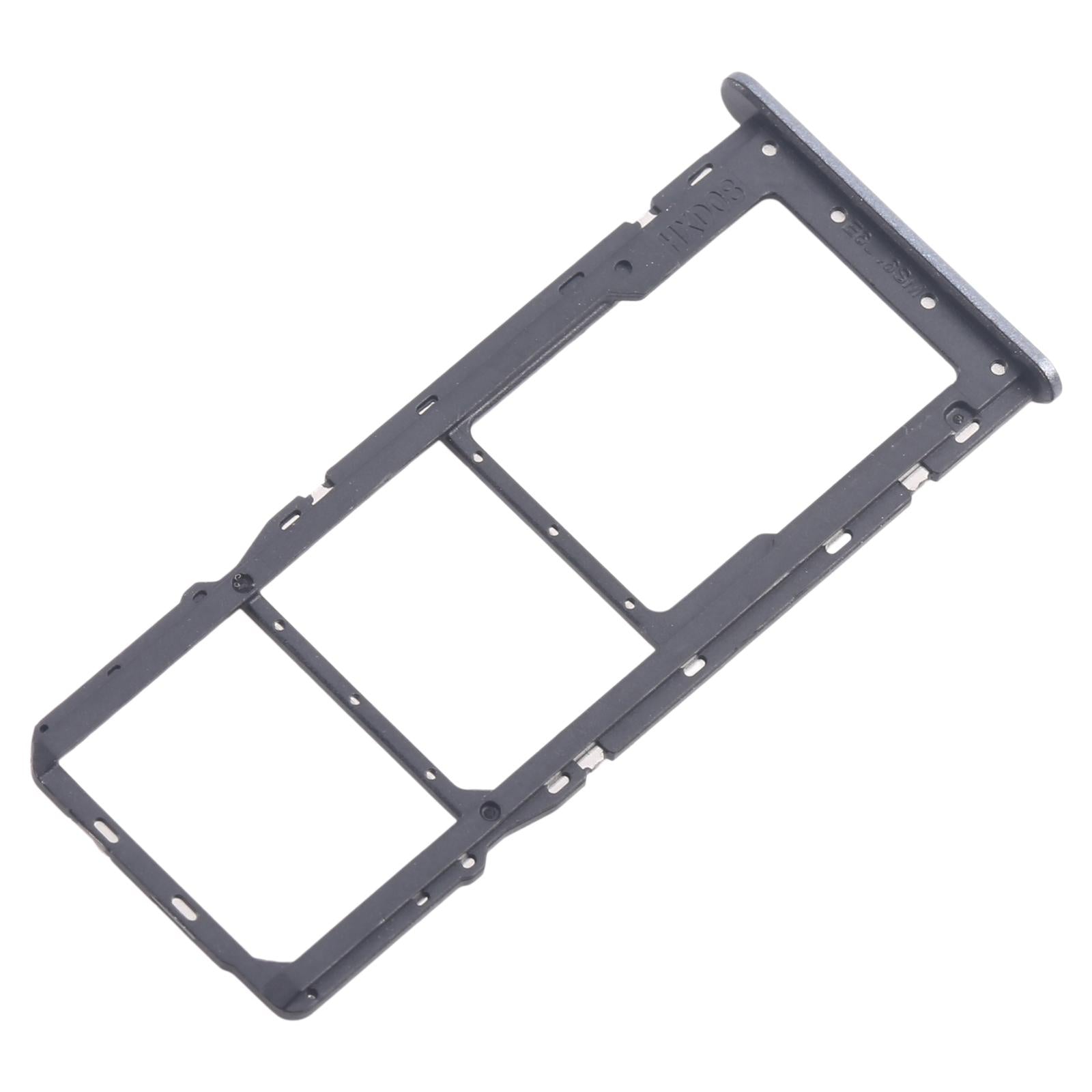 For Nokia C22 Original SIM Card Tray + SIM Card Tray + Micro SD Card Tray (Black)