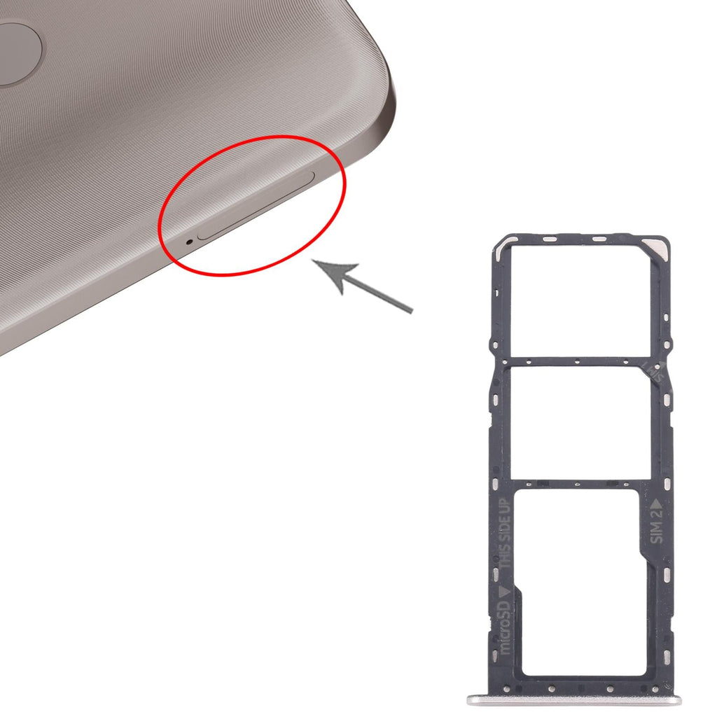 For Nokia C22 Original SIM Card Tray + SIM Card Tray + Micro SD Card Tray (Gold)