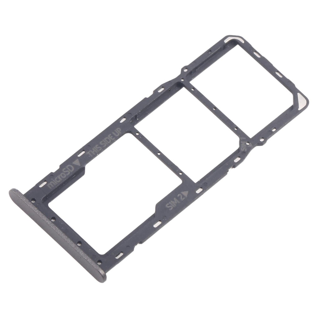 For Nokia C32 Original SIM Card Tray + SIM Card Tray + Micro SD Card Tray (Black)