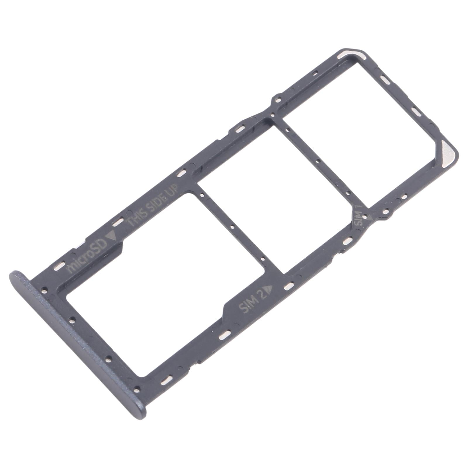 For Nokia C32 Original SIM Card Tray + SIM Card Tray + Micro SD Card Tray (Blue)
