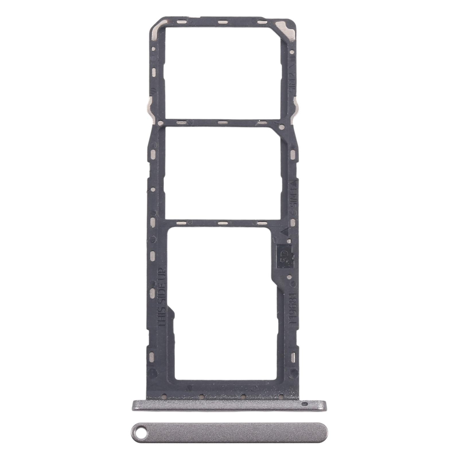 For Nokia C31 Original SIM Card Tray + SIM Card Tray + Micro SD Card Tray (Grey)