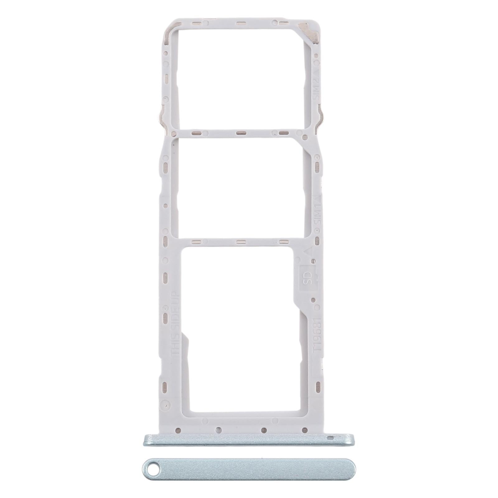 For Nokia C31 Original SIM Card Tray + SIM Card Tray + Micro SD Card Tray (Blue)