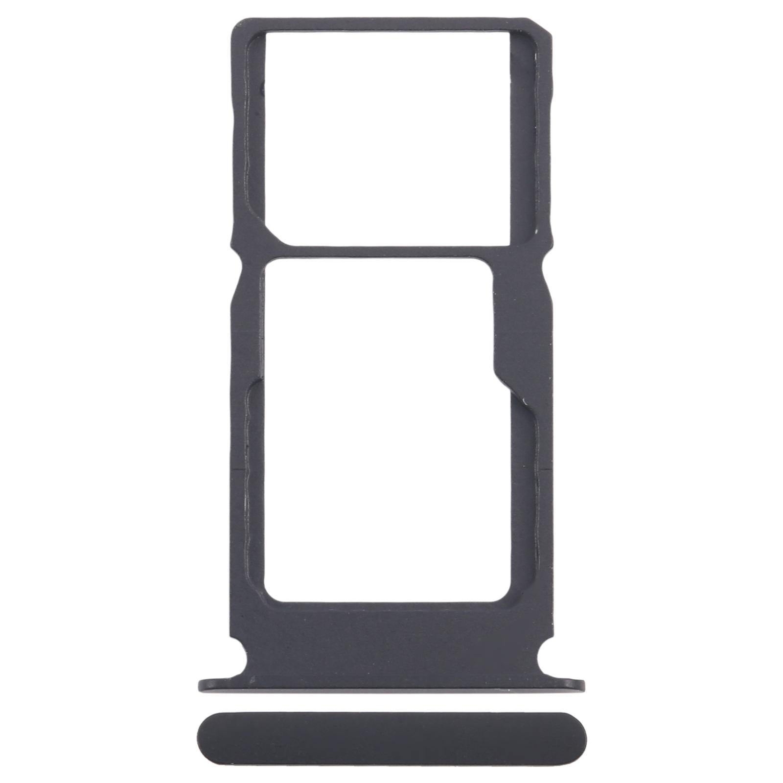 For Nokia G50 Original SIM Card Tray + SIM Card Tray / Micro SD Card Tray (Black)