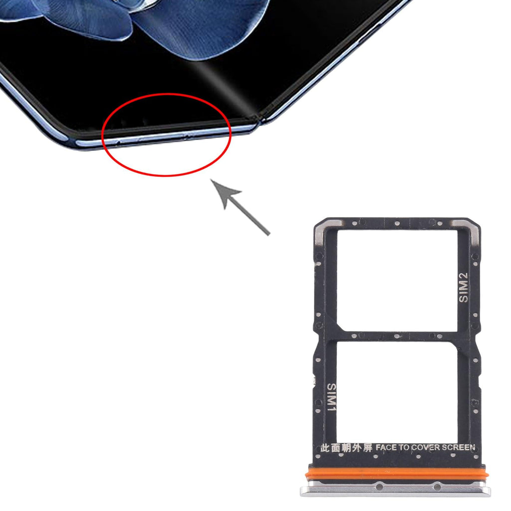 For Xiaomi Mix Fold 4 Original SIM Card Tray + SIM Card Tray (Silver)