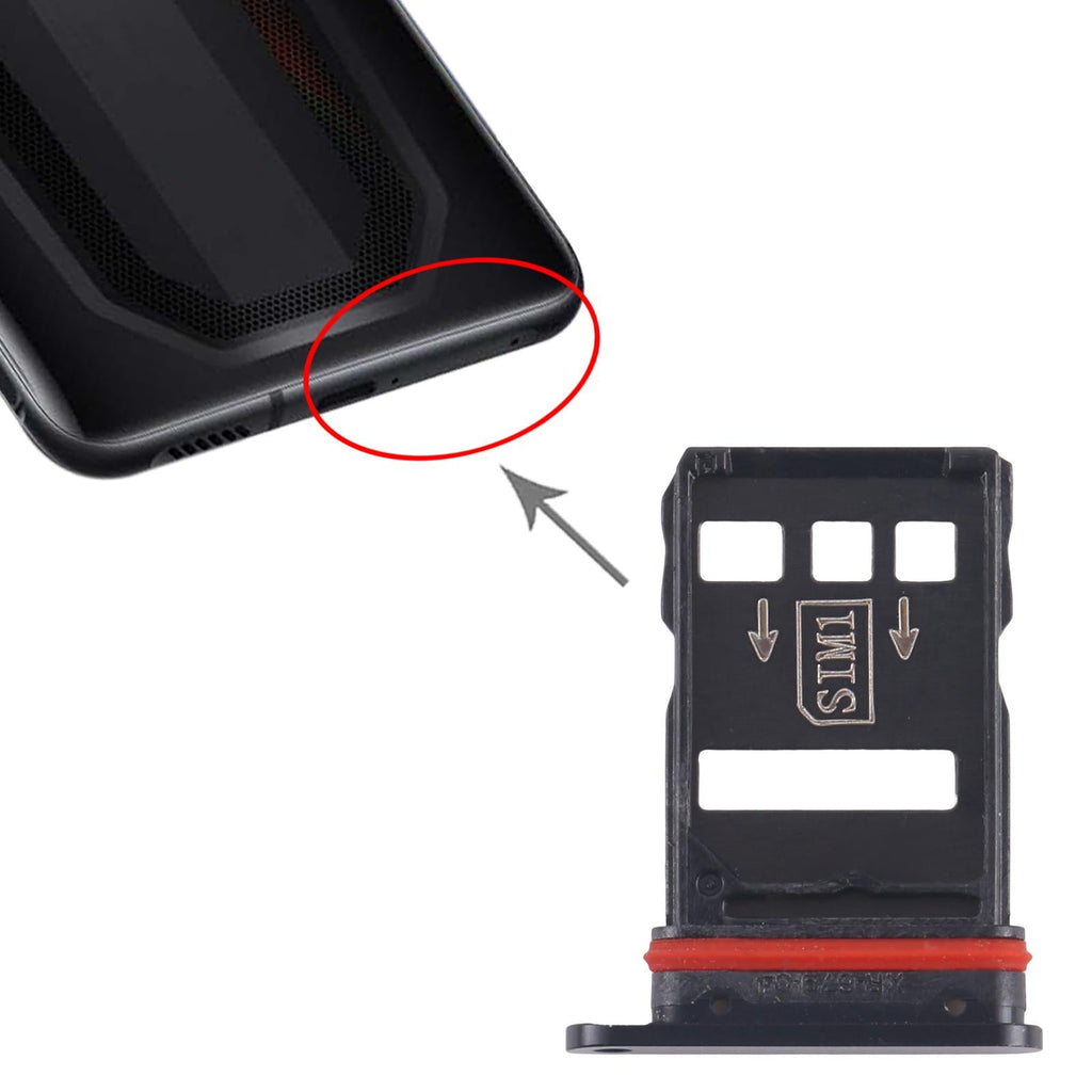 For ZTE nubia RedMagic 7S SIM Card Tray + SIM Card Tray (Black)