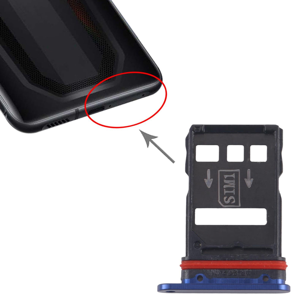 For ZTE nubia RedMagic 7S SIM Card Tray + SIM Card Tray (Blue)