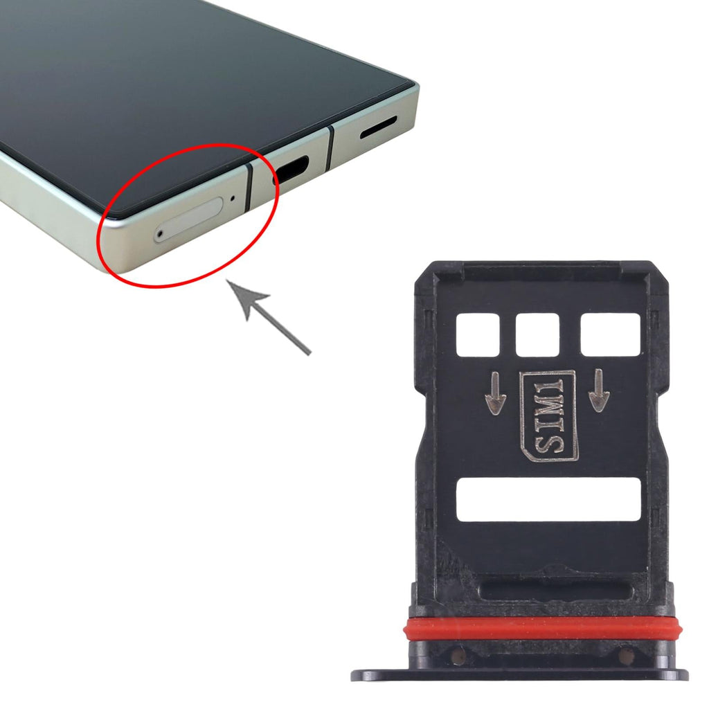For ZTE nubia RedMagic 8 Pro+ SIM Card Tray + SIM Card Tray (Black)