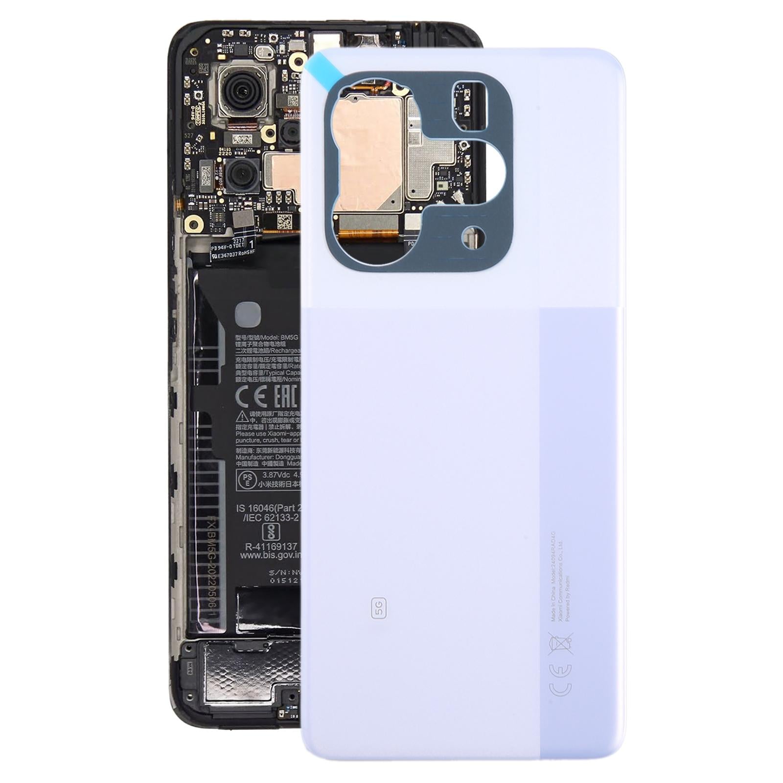 For Xiaomi Redmi Note 14 5G Original Battery Back Cover(Purple)