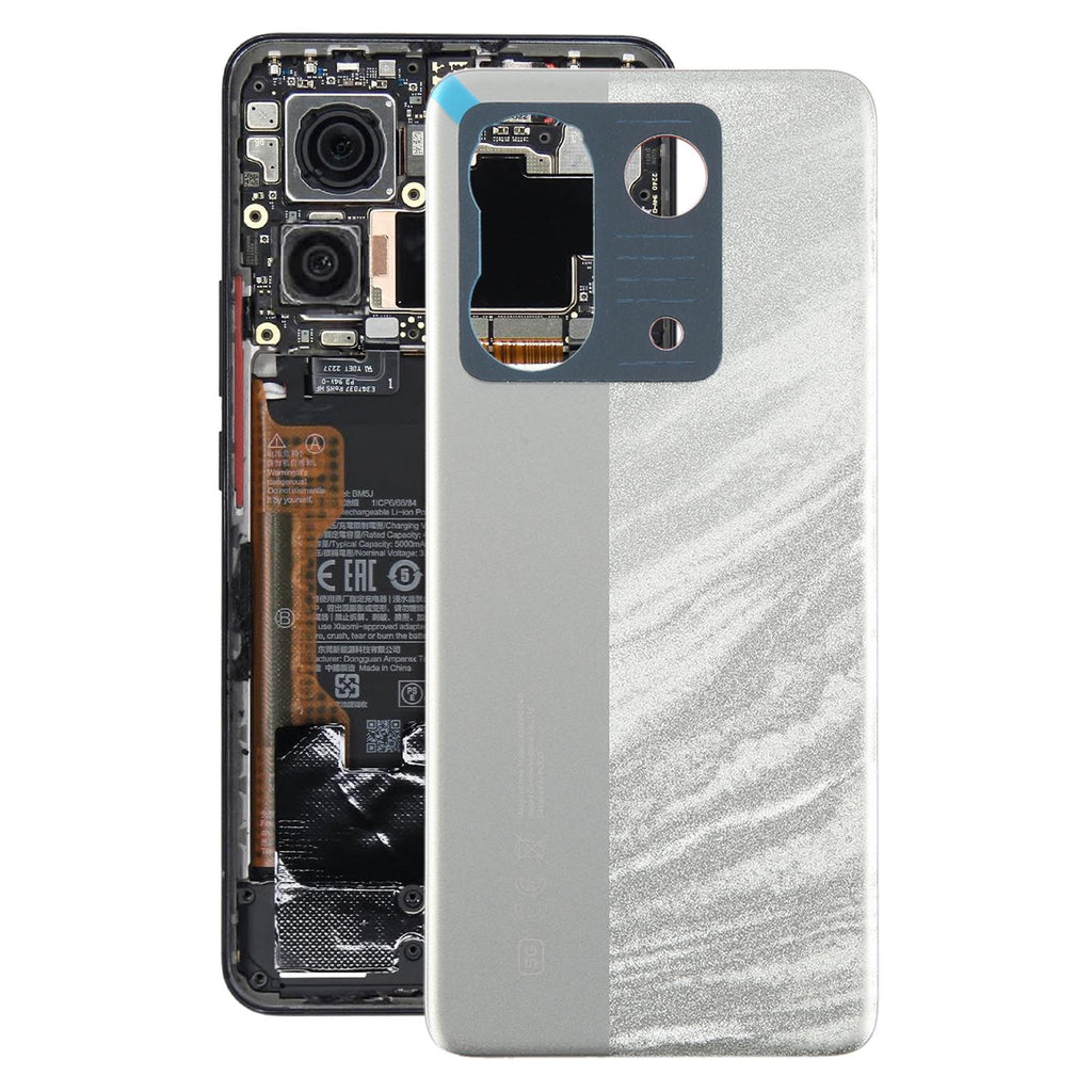 For Xiaomi Poco M7 Pro 5G Original Battery Back Cover(Silver)