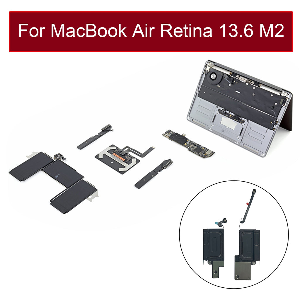 1 Pair Speaker Ringer Buzzer for MacBook Air Retina 13.6 M2 A2681 2022 EMC4074