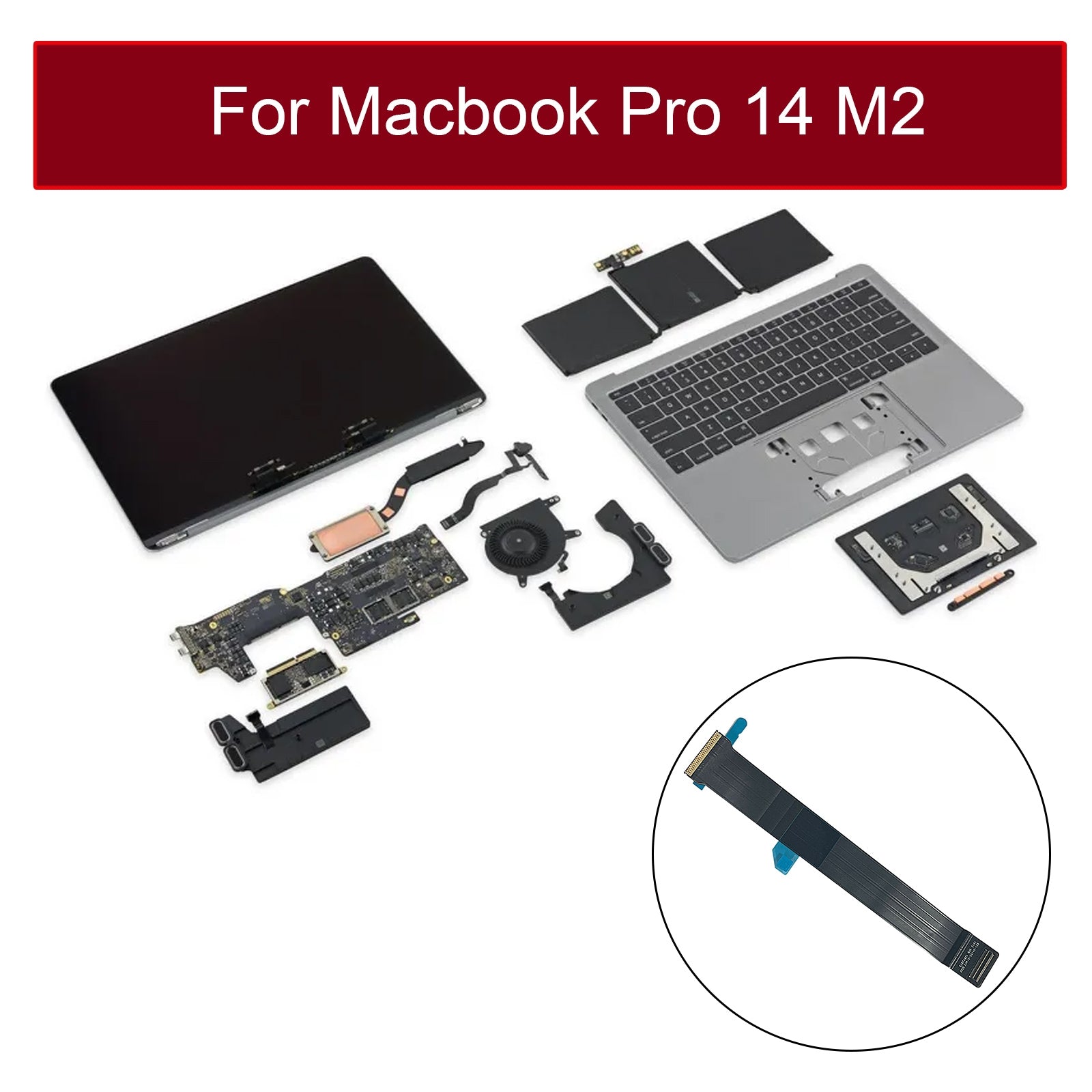 821-04155-01 Touchpad Flex Cable for Macbook Pro 14 M2 A2779 2023 EMC8102