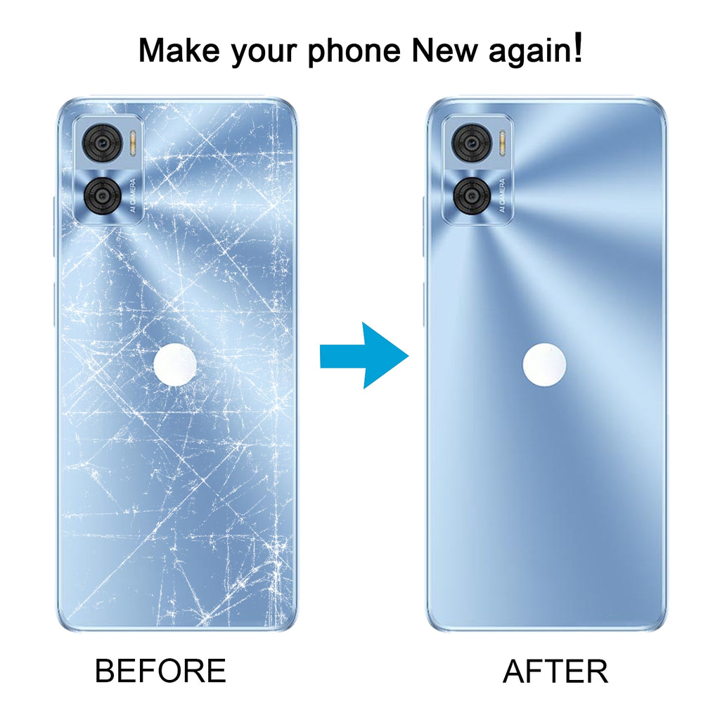 For Motorola Moto E22i Original Battery Back Cover(Deep Blue)