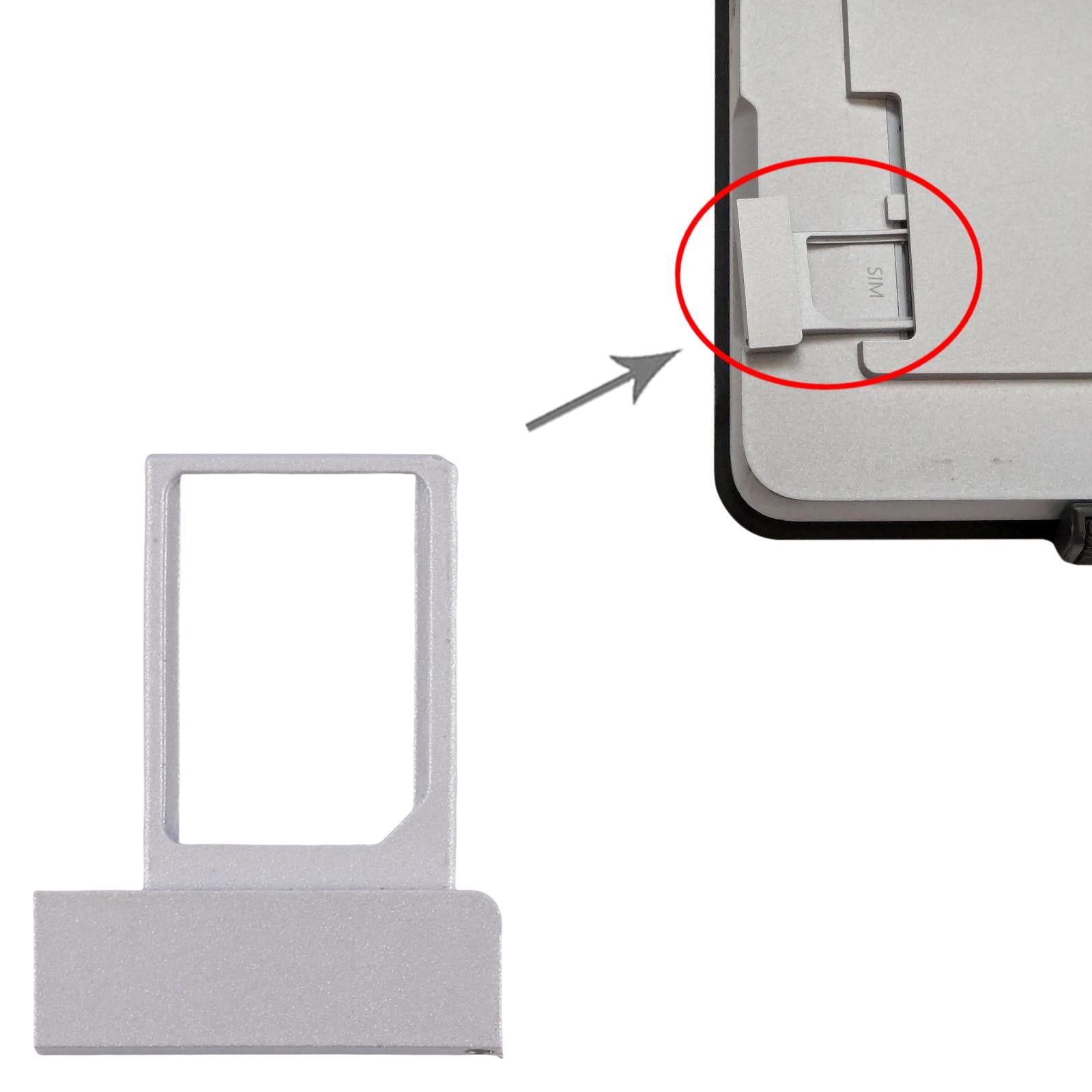 For Microsoft Surface Pro 5 1807 LTE SIM Card Tray (Silver)