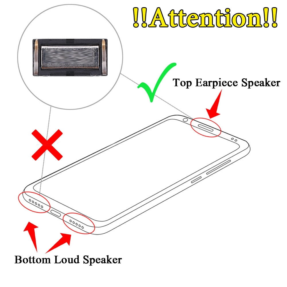 10 PCS Earpiece Speaker for Nokia 5.1 Plus(X5)