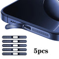 For iPhone 17 Pro 5pcs High-Density Metallic Integrated Speaker Dust Cover(Blue)