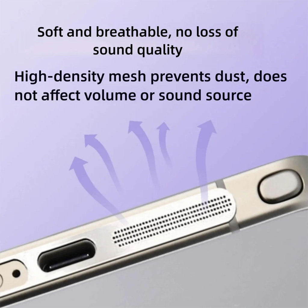 For Samsung Galaxy S25 Ultra 5G 5pcs High-Density Metallic Integrated Speaker Dust Cover(Silver)