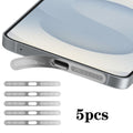 For Samsung Galaxy S26 5G 5pcs High-Density Metallic Integrated Speaker Dust Cover(Silver)