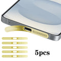 For Samsung Galaxy S25 5G 5pcs High-Density Metallic Integrated Speaker Dust Cover(Gold)