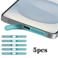 For Samsung Galaxy S25 5G 5pcs High-Density Metallic Integrated Speaker Dust Cover(Blue)