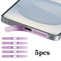 For Samsung Galaxy S25 5G 5pcs High-Density Metallic Integrated Speaker Dust Cover(Purple)