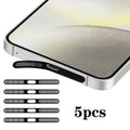 For Samsung Galaxy S24+ 5G 5pcs High-Density Metallic Integrated Speaker Dust Cover(Black)