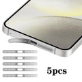 For Samsung Galaxy S24+ 5G 5pcs High-Density Metallic Integrated Speaker Dust Cover(Silver)