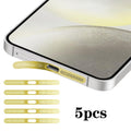For Samsung Galaxy S24+ 5G 5pcs High-Density Metallic Integrated Speaker Dust Cover(Gold)