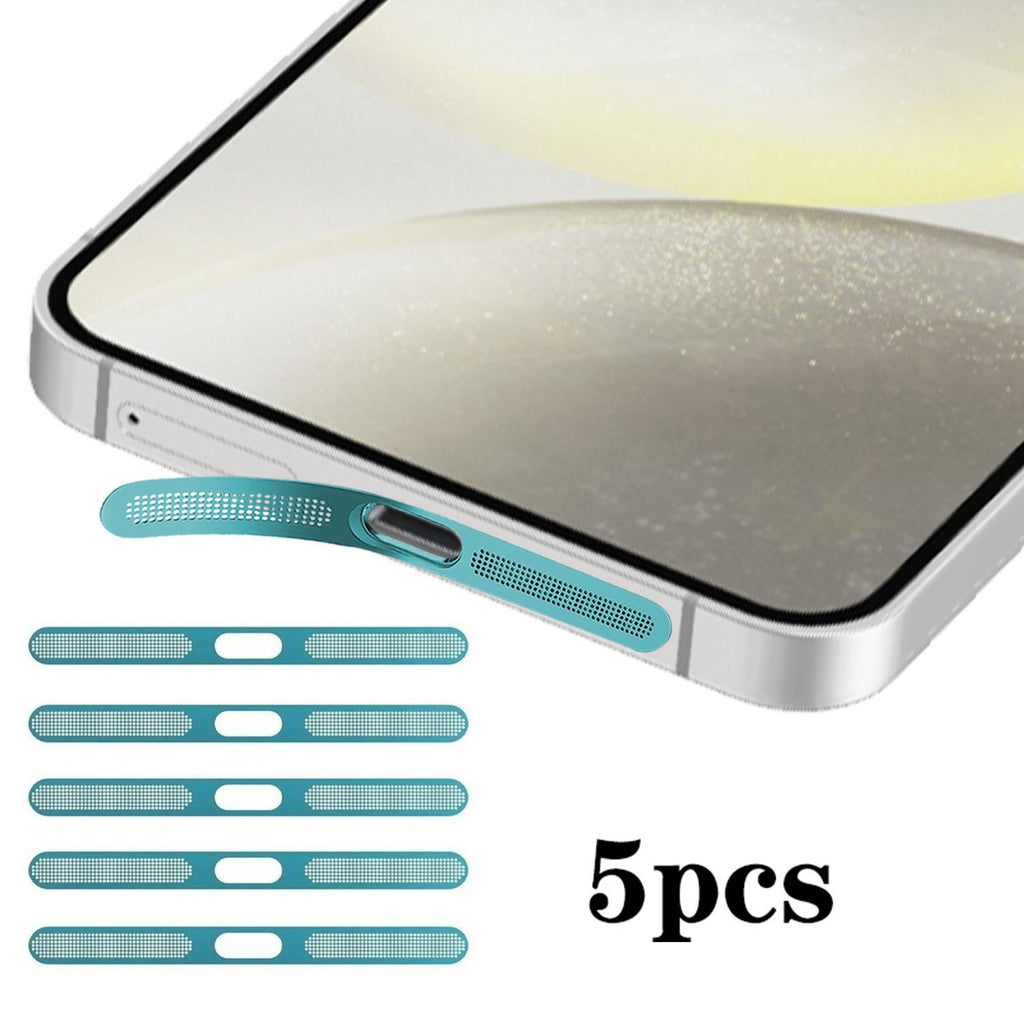 For Samsung Galaxy S24+ 5G 5pcs High-Density Metallic Integrated Speaker Dust Cover(Blue)