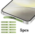 For Samsung Galaxy S24+ 5G 5pcs High-Density Metallic Integrated Speaker Dust Cover(Green)