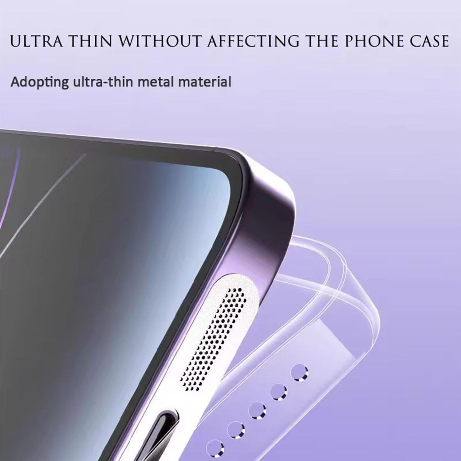 For Samsung Galaxy S24+ 5G 5pcs High-Density Metallic Integrated Speaker Dust Cover(Silver)