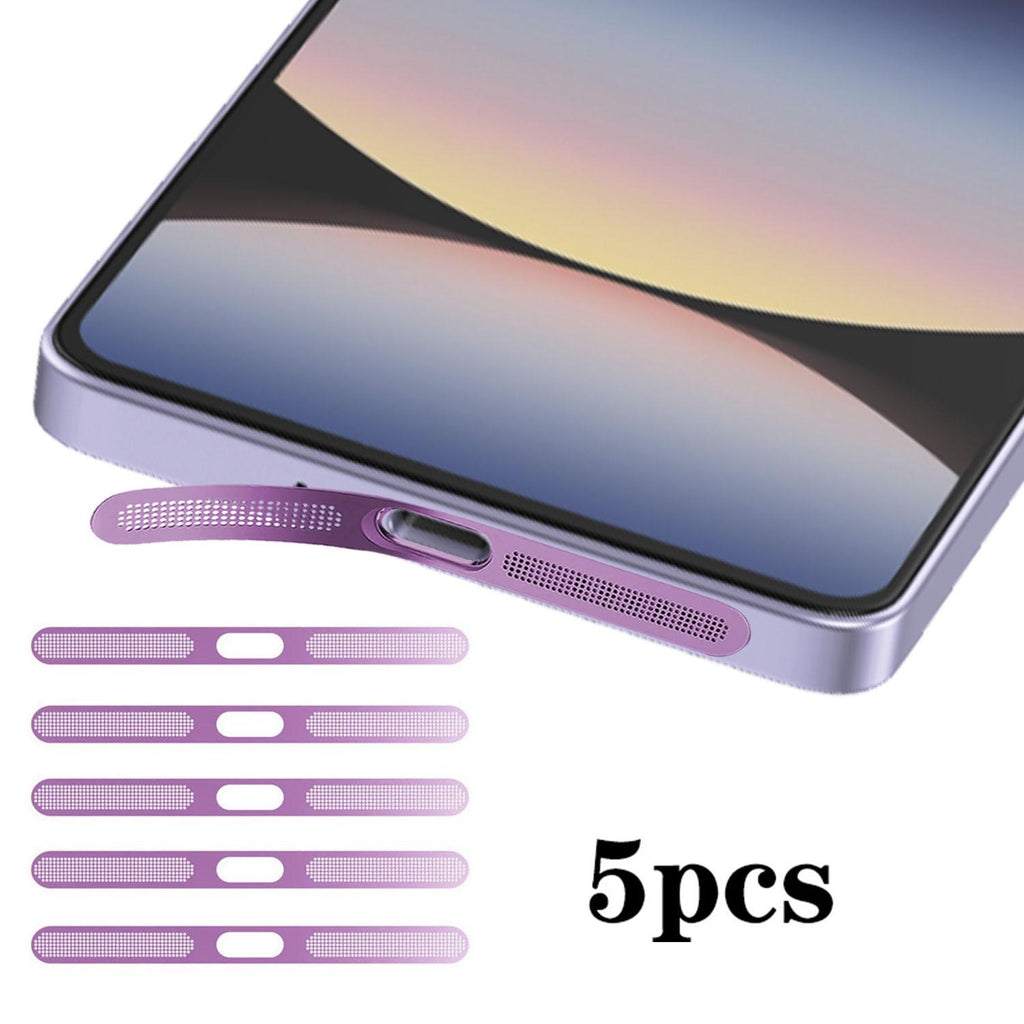 For Redmi Note15 Pro+ 5pcs High-Density Metallic Integrated Speaker Dust Cover(Purple)