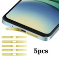 For Redmi 15 5pcs High-Density Metallic Integrated Speaker Dust Cover(Gold)