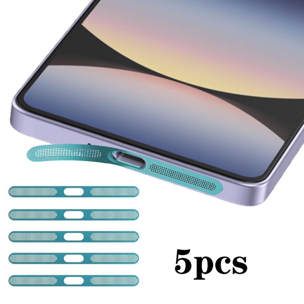 For Redmi Note14S 5pcs High-Density Metallic Integrated Speaker Dust Cover(Blue)